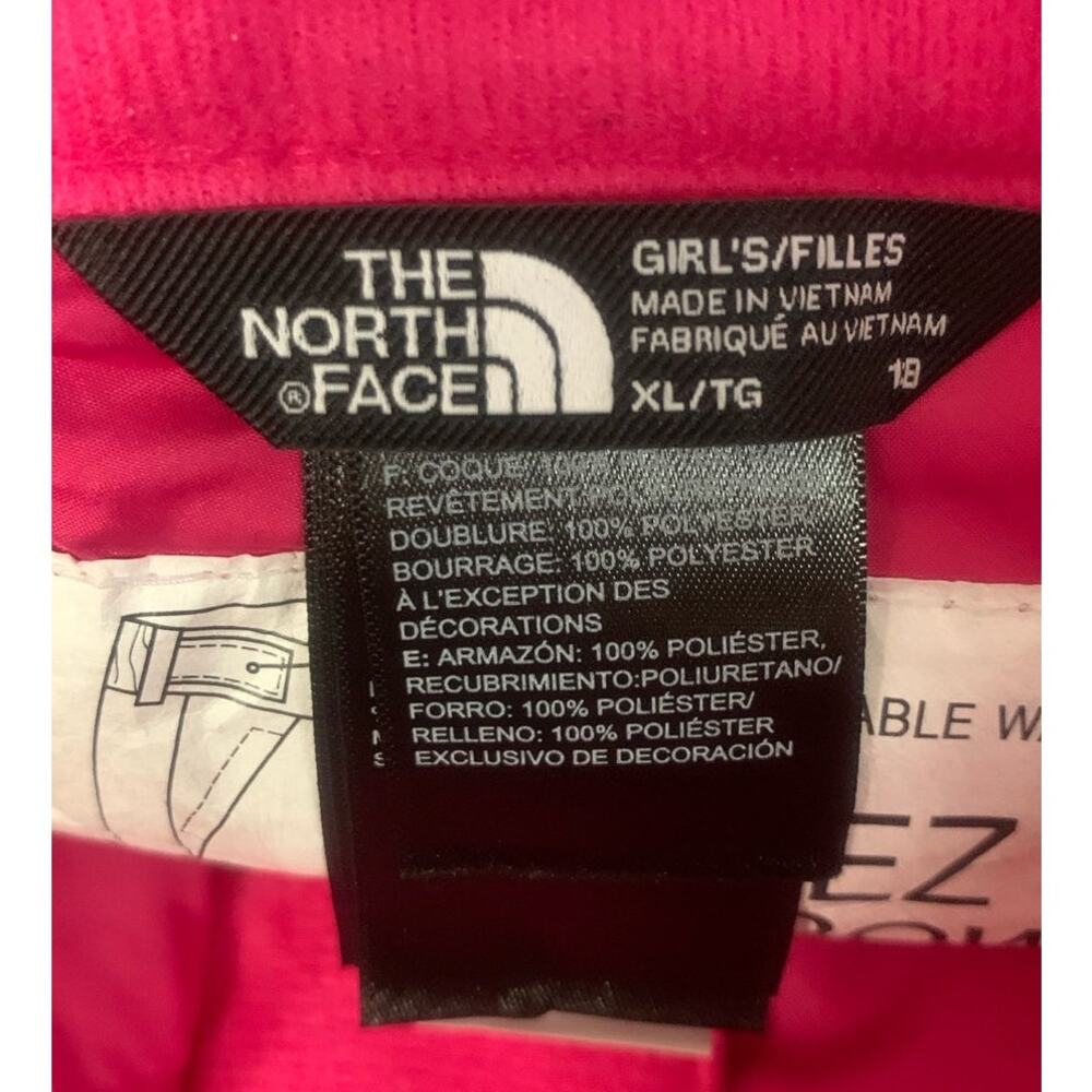 The North Face Big Girls XL (18) Freedom Insulated Ski Pants, Waterproof, Pink - Picture 6 of 8